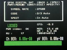0  UNAOHM EP 3000 EVO DIGITAL detail na kompletnu MER,BER,NM,RU signalnu analyzu  paketu SkyLink  z  AST