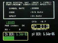 DX Astra 2D V pol signalna kvalita namerana na f=10 788 MHz dosahuje dlhodobo najnizsiu kvalitu v rozsahu od 7,8 do 8,2 dB z MER pri chybovosti chBER v strede radu E-03