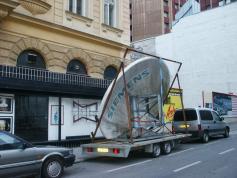 Eduard Bach Antenna from Vienna 3.7 meter unloading in Denmark 06