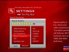 Measat 3 at 91.5 e-south asia beam-Reliance Digital TV-reception quality-12 683 V-02w