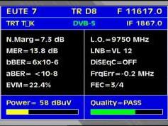 Eutelsat W3A at 7.0 e _ footprint Europe B_11 617 V packet DigiTurk _Q data