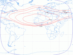Express AM 44 at 11.0 w _ C band _ global footprint map