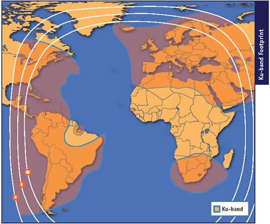 Telstar 12 at 15.0W footprint