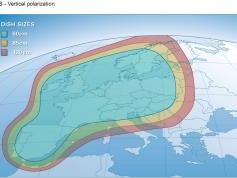 Astra 1E at 23.5 E _ FSS V footprint