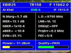 Eurobird 2 at 25.5 e _ fixed footprint _ 11 662 V Noorsat _ Q data