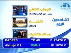 Badr 6 at 26.0 e _ BSS footprint _ 12 476 V Al Majd Netw _ IF data