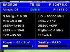 Badr 6 at 26.0 e _ BSS footprint _ 12 476 V Al Majd Netw _ Q data