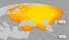 Eutelsat W4 36E Russia beam