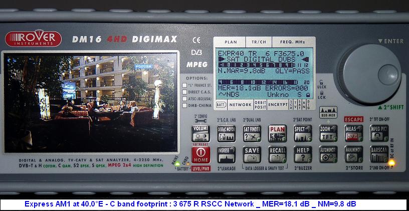 Express AM1 at 40.0 e _ C band footprint _first snap 03