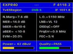 Express AM1 at 40.0 e _ C band footprint _4 118 R TV43 region_Q data