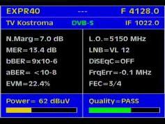 Express AM1 at 40.0 e _ C band footprint _4 128 R TV Kostroma_Q data