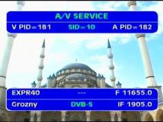 Express AM1 at 40.0°E _  11 655 H GTRK Grozny  _ VA pids data