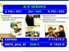 Express AM1 at 40.0°E _  11 675 H NNTV _ VA pids data