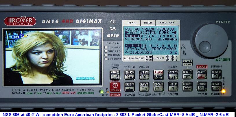 nss 806 at 40.5 w c band