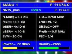 Intelsat 12 at 45.0e-european beam-11 674 V Unn Packet-Q data