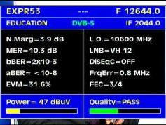 Express AM22 at 53.0 e-12 644 V Edu - Q data