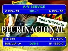 Intelsat 805 at 55.5 w _ Hemi footprint_3 760 H Bolivia TV_VA pids data