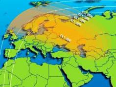 Intelsat 702 at 66.0 e _ SPOT 1 Russia footprint