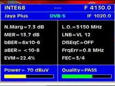 Intelsat 7 10 at 68.5 e_Global footprint in C band_4 130 V Jaya network-Q data