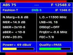 ABS 1 at 75.0 e-northern footprint-12 548 V Packet Raduga TV-Q data