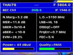 Thaicom 5 at 78.5 e-asian beam-3 804 V BEC Ch 3-Q data