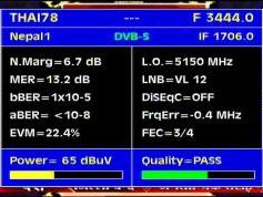 Thaicom 5 at 78.5 e-global beam-3 444 H Nepal 1-Q data