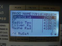Yamal 201 at 90.0 e-KU footprint-11 670 V radio netw.-NIT data