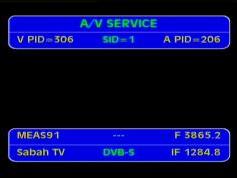 Measat 3 at 91.5 E-global footprint-3 865 V RTM Sabah tv feeds-IF data