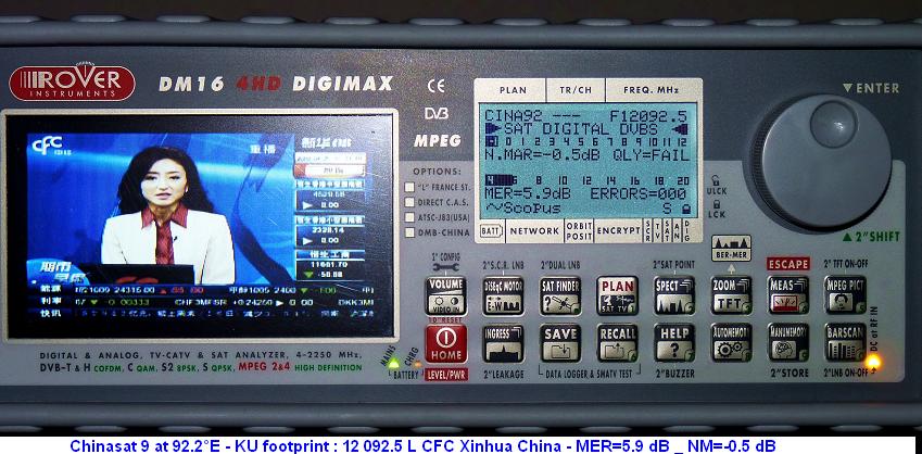 Chinasat 9 at 92.2 e_KU footprint_12 092 L CFC Xinhua China_first snap 001