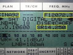Chinasat 9 at 92.2 E _ KU SPOT East Asia _ 12 072 LC DVB-S Data stream _ PWR level SR data 03