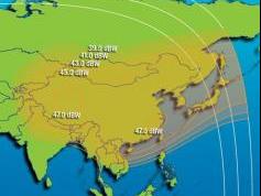 Intelsat 4 at 72.0E North East Asia footprint  01