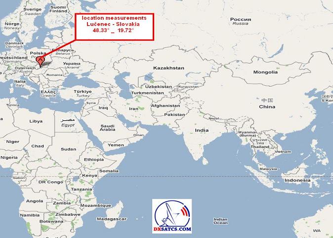 Insat 4B at 93.5 e_indian footprint_sun direct_reception point at lucenec slovakia_n