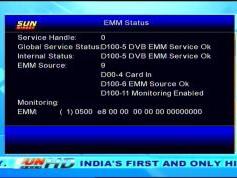Insat 4B at 93.5 e_SUN Direct dth_DVB-S2-MPEG-4-HD Samsung DSB-B580R menu_EMM status_23
