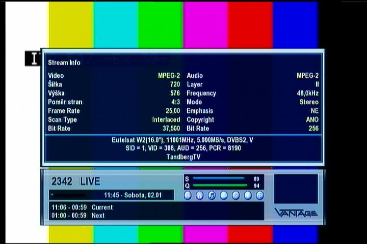 Eutelsat W2 at 16.0 e _ wide footprint_11 001 H DVB S2 feeds Mediaset first