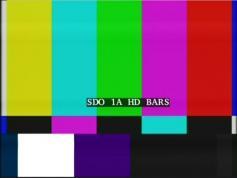 test card 11 519 H SDO 1A HD BARS Telstar 12 at 15w