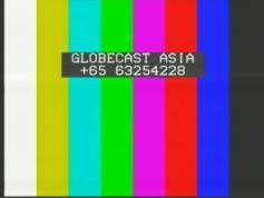 test card Globecast Asia 3681 H Telstar 10 at 76.5E