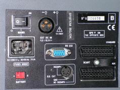 0  UNAOHM EP 3000 EVO DIGITAL detail na OUTand IN  port  SCART,GPS IN antenna ,BaseBand OUT,RS 232 a pre