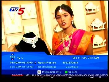 NSS 6 at 95.0 e-Indian subcontinent SPOT-packet Dish TV-12 595 H TV 5 News-n