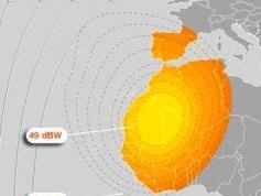 Eutelsat W6 at 21.6°E - West Africa footprint