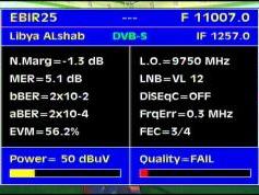 Eurobird 2 at 25.5 e _ super footprint _ 11 007 V Libia Al Shababiyah _ Q data