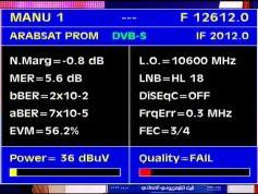 Arabsat 2B at 30.5 e _ KU footprint _12 612 H Arabsat Promo _ Q data