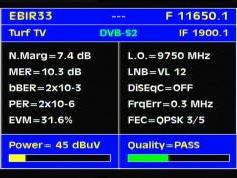 Eurobird 3 at 33.0 E _ 11 650 V DVB S2 Turf TV _ Q data