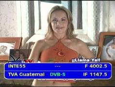 Intelsat 805 at 55.5 w _ Hemi footprint_4 002 V Azteca TV Guatemala _IF data