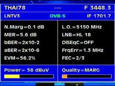 Thaicom 5 at 78.5 e-asian beam-3 448 V LNTV 3-Q data