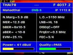 Thaicom 5 at 78.5 e-asian beam-4 037 V Mahadthai tv-Q data