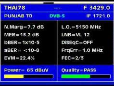 Thaicom 5 at 78.5 e-global beam-3 429 STV-IF data